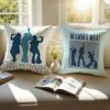 MMamma MMia Cushion Cover Pillowcase Antidustmite Invisible Zipper Short Plush Sofa Cushion