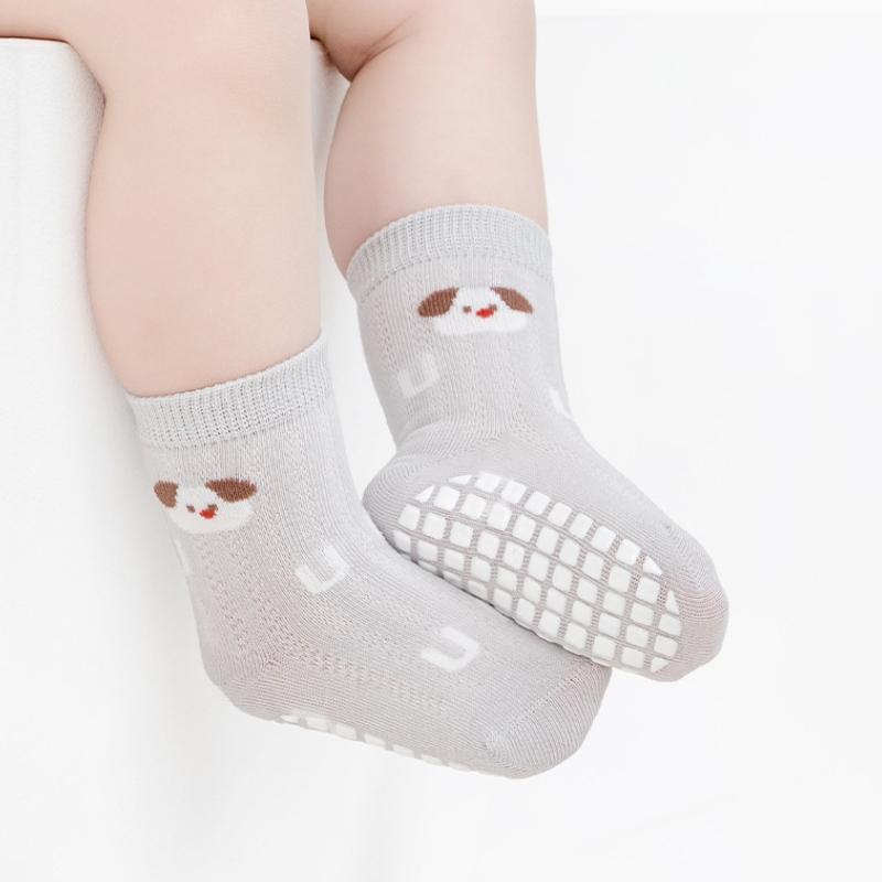 Baby Girls Socks Soft Cartoon Cotton Non-slip Socks Children Girl Mesh Anti-slipping Socks Indoor Floor Socks