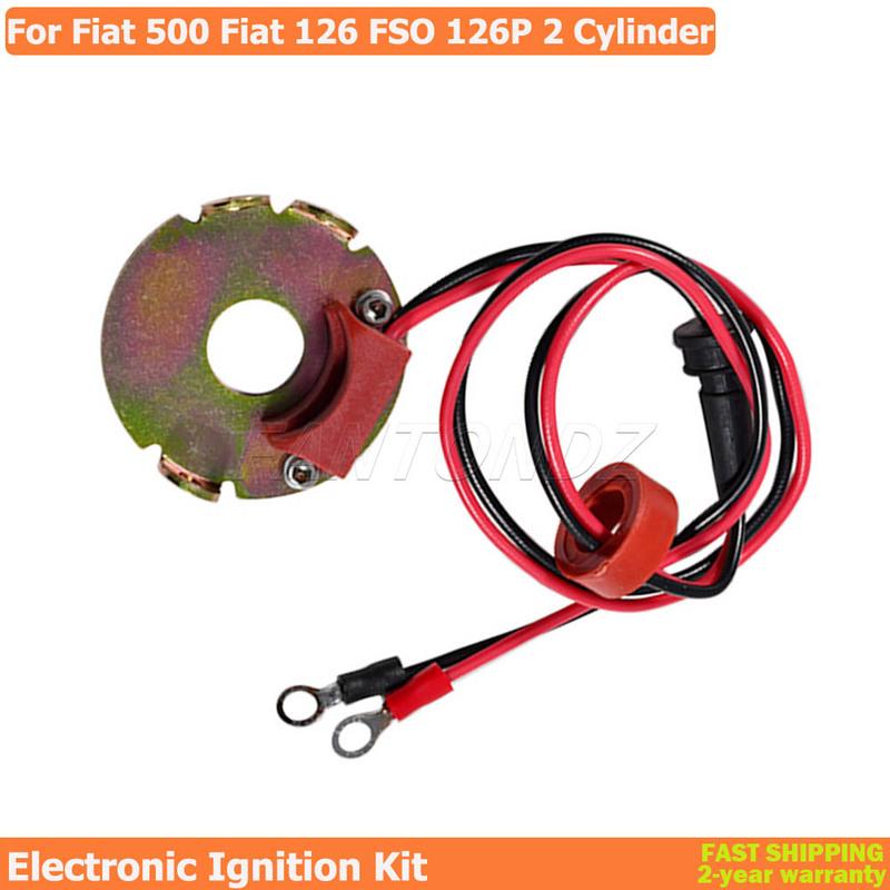 Для Fiat 500 Fiat 126 FSO 126P Электронный комплект зажигания для 2-цилиндрового двигателя Для электронного 600 и FSO 126P 2-цилиндрового Marell