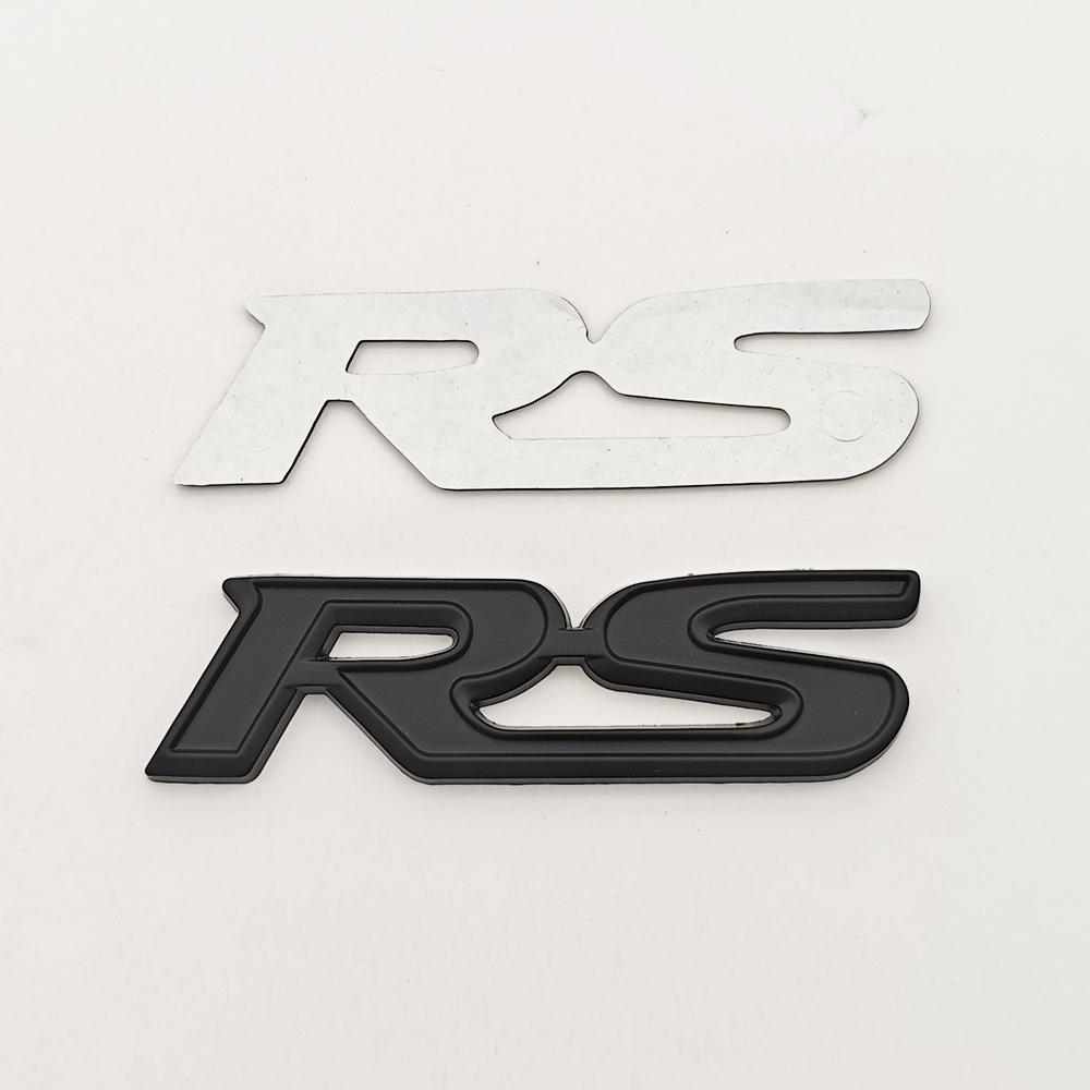 3D Metal Car Sticker RS Logo Badge Rear Trunk Fender Front Grill Emblem For Honda FIT Jazz Civic HRV Jade City CRV Acceessories