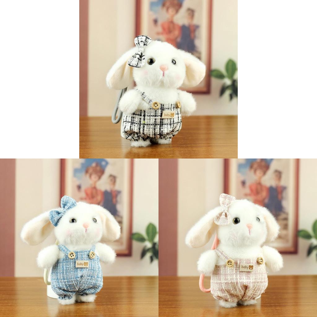 Plush Bunny Keychain With Pp Cotton Filling For Kids And Adults