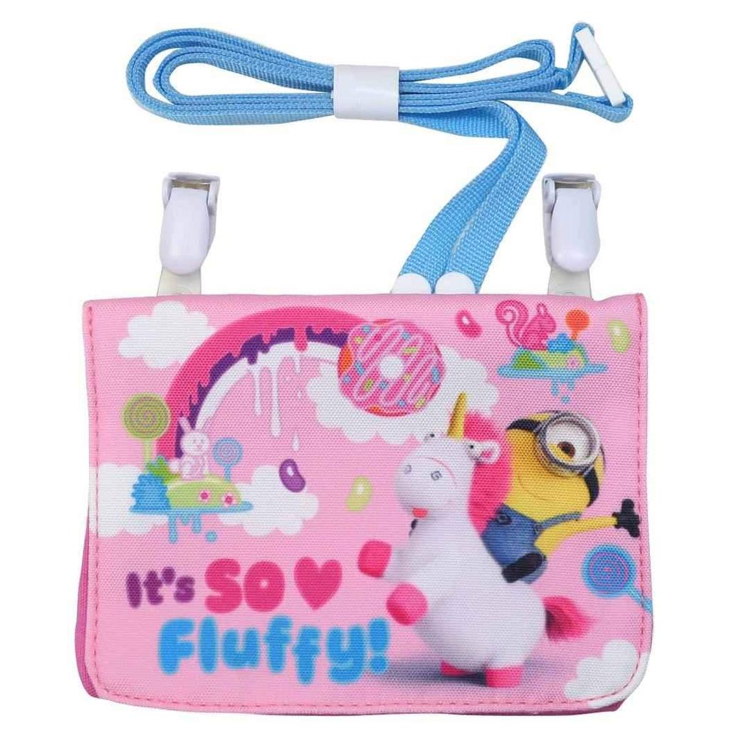 Marushin Pocket Travel Clip Minion and 4805043700 Pouch, Pouch, Pouch, MINION, Fluffy,