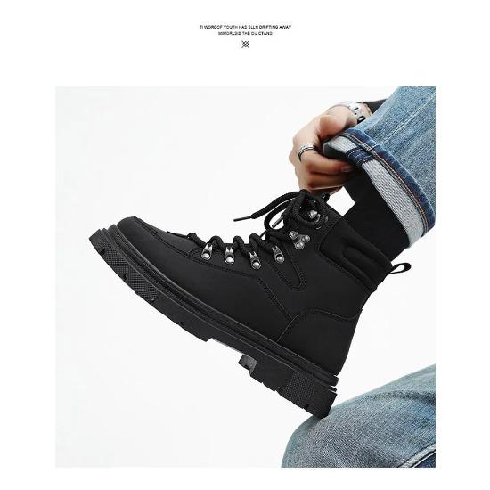 Nowe Botki Para Główka Muszlowa Antykolizyjne Robocze Duża Główka Wygodne Odporne na Ścieranie Buty Bojowe Codzienne Trampki