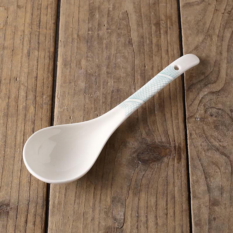 DeRuiEn Nordic Underglaze Ceramic Serving Spoons 2-Pack