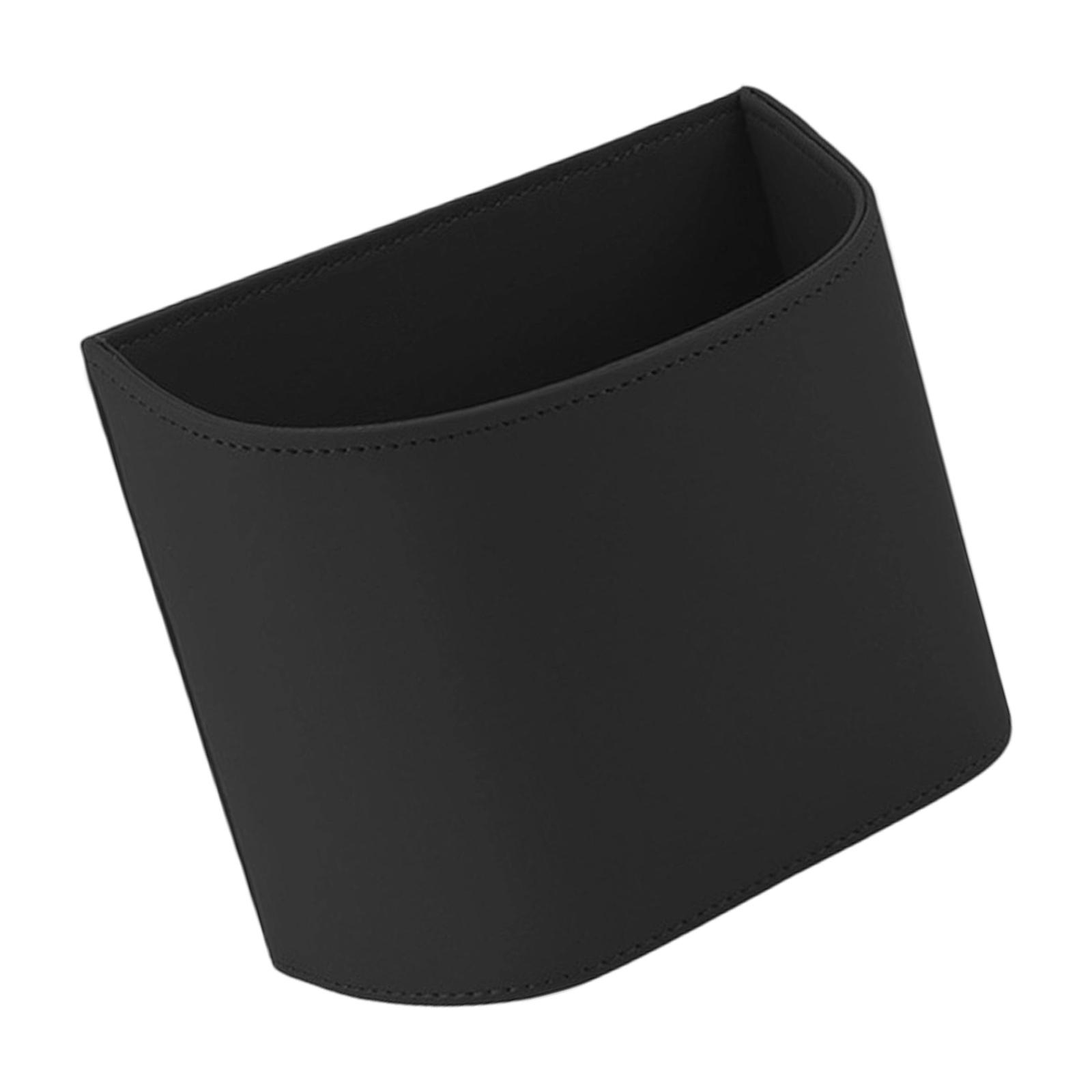 

Multipurpose Vehicle Trash Can For Door Seat Leather Construction Spill Resistant Design Bin Easy Wipe Clean Surfaces