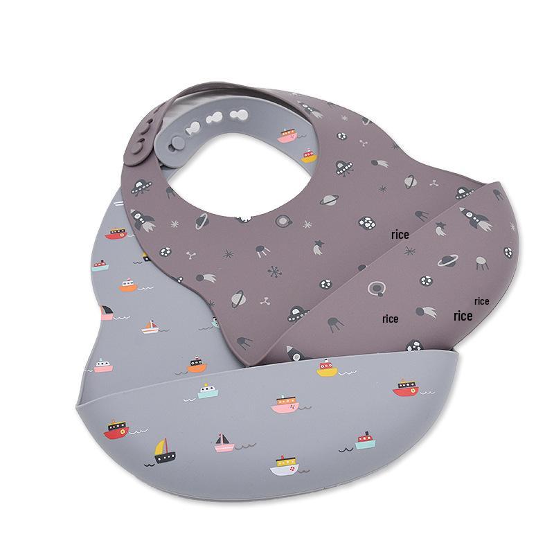 Silicone Waterproof Baby Bibs - Dirt-proof Feeding Bibs for Newborns | Popular Mother & Baby Product