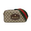 [Pre-Owned] Neo Vintage Series Gold Foil Logo Metal Tiger Head Monogram Canvas And Leather Camera Bag - Very Good #1VFD1L5