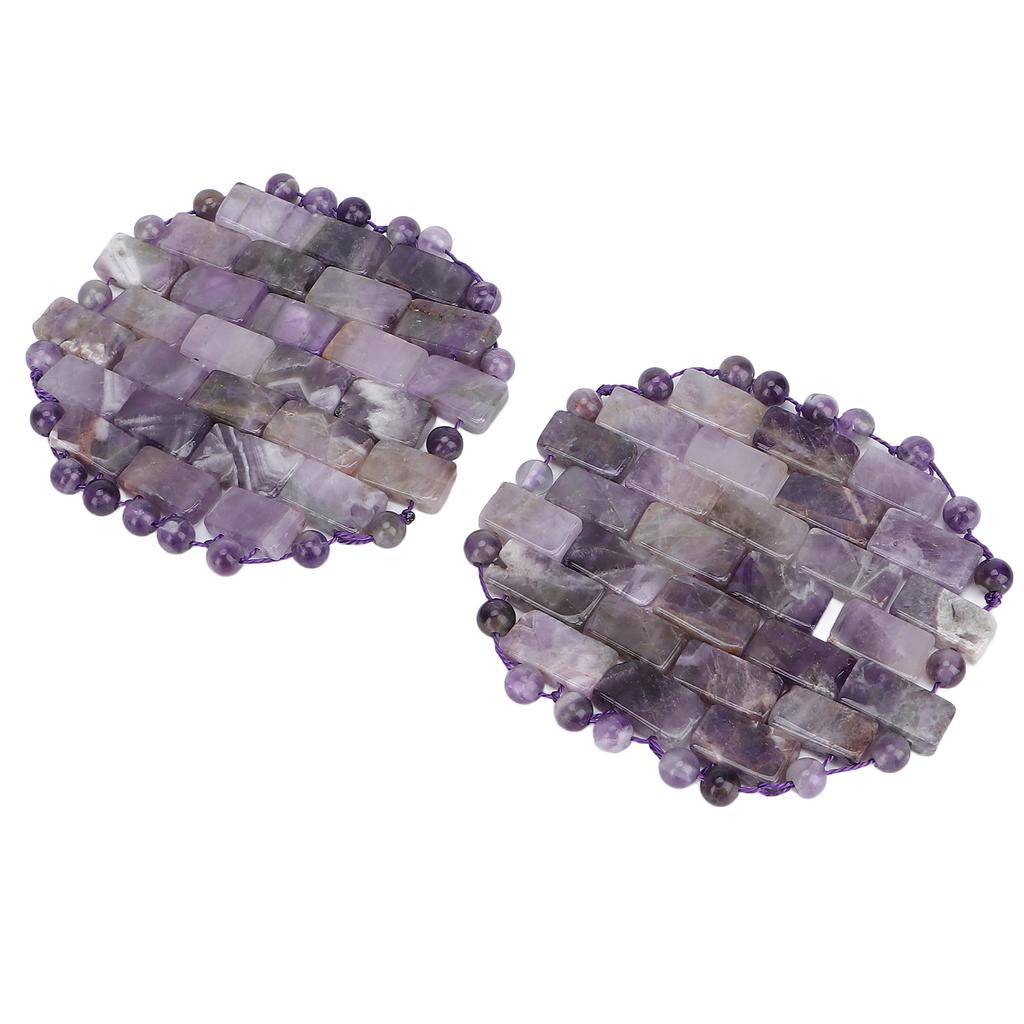 Amethyst Augenpackung Falten Schwellungsbeseitigung Augenringe Aufhellung Jadestein Augenmassagegerät