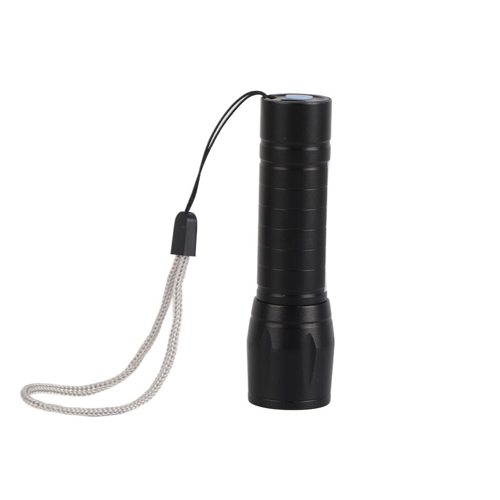 Mini latarka LED ładowana przez USB Wielofunkcyjna latarka Jasne ręczne wodoodporne światło w kształcie długopisu do biwakowania wędrówek Stop