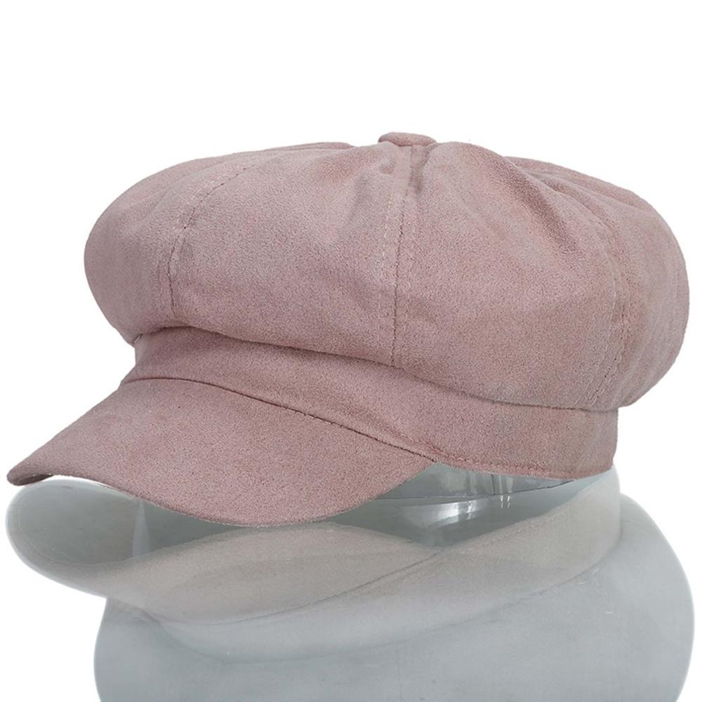 Suede Plain Color Newsboy Cap for Women Adjusted Thick Paperboy Hat Ladies Pleated Warm Octagonal Hats Suede Plain Color Newsboy Cap for Women Adjusted Thick Paperboy Hat Ladies Pleated Warm Octagonal Hats