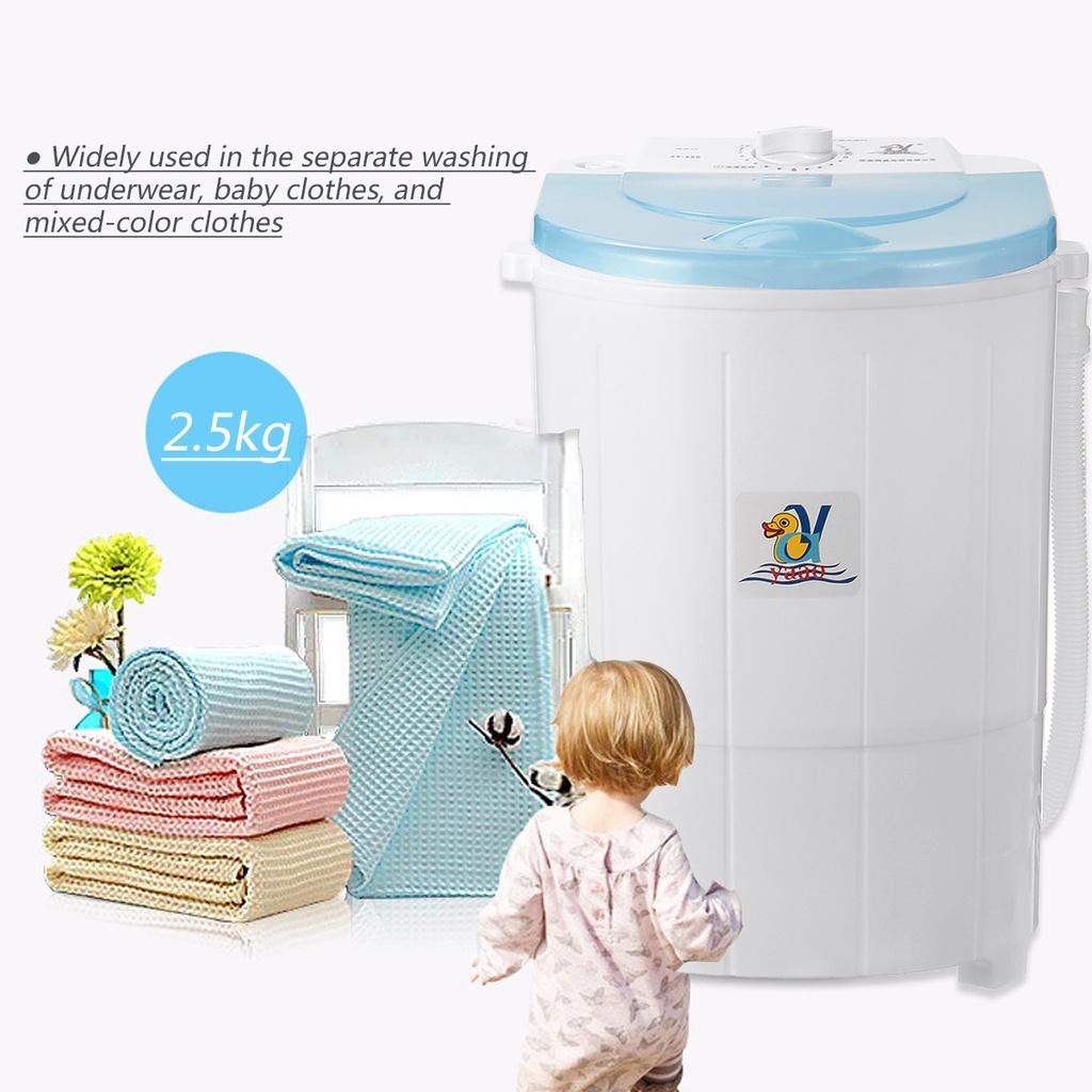 2kg Portable Clothing Laundry Washing Machine Single Barrel Mini Washing Machine Washer And Dehydration 250W