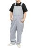 One Colors Plus Size Denim Relaxed Size Hickory Men's Overalls, Fit, 4L,