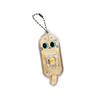 Keychain Fidget Toy Cartoon Cat Design Portable Keychain Pendant with Mechanical Buttons Stress Relief Decompression