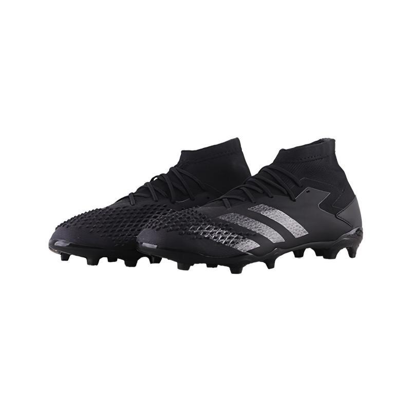 Adidas Mutator Slip Resistant Shock Absorbers Mid Top Kids' Soccer Shoes Black Kids' Sneakers EF1988