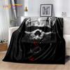 3D Gothic Horror Ghost Skull Soft Plush Blanket,Flannel Blanket Throw Blanket for Living Room Bedroom Bed Sofa Picnic Cover Kids
