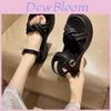 Stylish Silver Platform Sandals For Women Summer Fashion Trendy Roman Beach Footwear