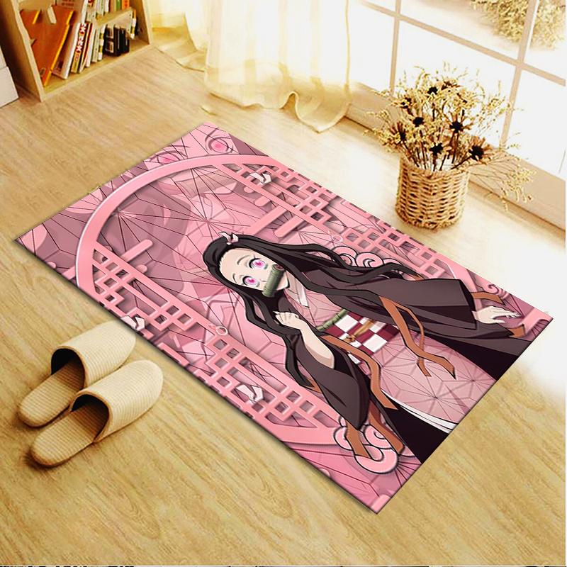 2025 New Nezuko Kamado Carpet Rug for Living Room Bedroom Home Sofa Decoration,Kids Play Non-slip Floor Mat 97