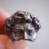Renaissance David Open Ring Vintage Art Handmade Niche Trend Versatile Premium Index Finger Ring Accessories