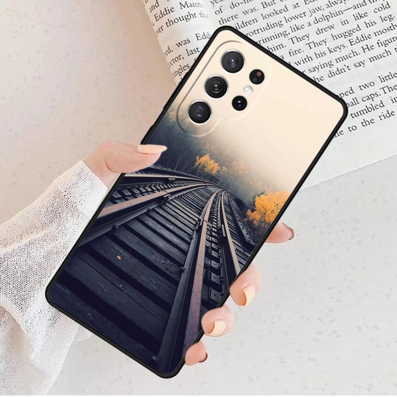 Scenic Railroad Train rail Phone Case For Samsung Galaxy S25 S23 S30 S8 S21 S20 FE S24 S22 Note 10 20 Plus lite Ultra