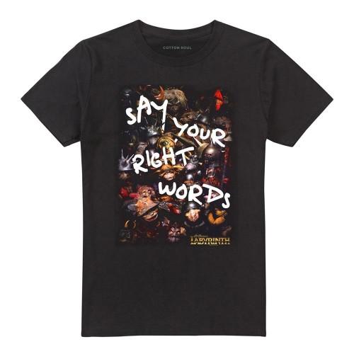 Labyrinth Unisex Adult Say Your Right Words T-Shirt