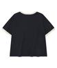 COVERNAT WOMAN Summer Graphic Ringer T-Shirt Navy
