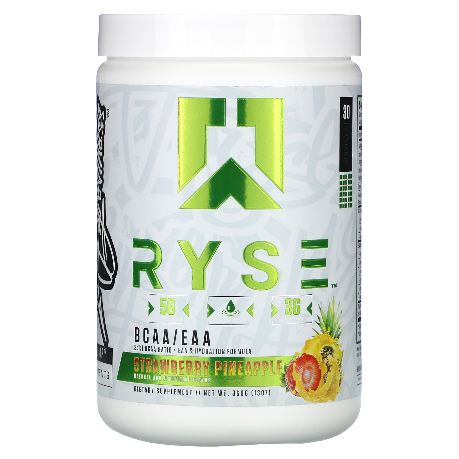 

RYSE, BCAA/EAA, Strawberry Pineapple, 13 oz (369 g)
