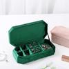 Velvet Travel Jewelry Organizer With Multi Compartment Storage For Home And Travel Use