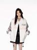 Women's American Star Embroidered Color Block Baseball Jacket – Spring/Fall