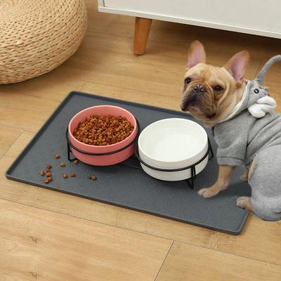 Pet Placemat Nonspill Easy To Clean Foldable Cat and Dog Feeding Mat Silicone Non-slip Waterproof Pet Mat