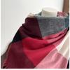 Scarf Women's Autumn and Winter New Warm Imitation Cashmere Large Plaid Shawl Scarf