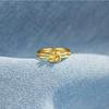 High-End S925 Sterling Silver Double Knot Four-Leaf Clover Ring for Women - European and American Style Index Finger Jewelry