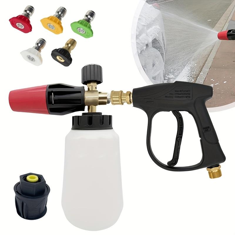 Large Capacity Foam Cannon 5 Nozzles + Karcher Adapter 4pcs Set High Pressure Washer Car Wash Gun Accessory Solve Car Cleaning P