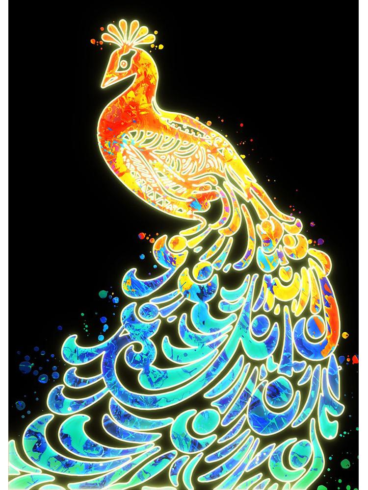 Neon-Design, niedliche Tiere, Poster, Leinwandgemälde, Flamingo, Hirsch, Giraffe, Katzen, Wand-Kunstdruck an der Wand, modernes Kinderzimmer-Dekor