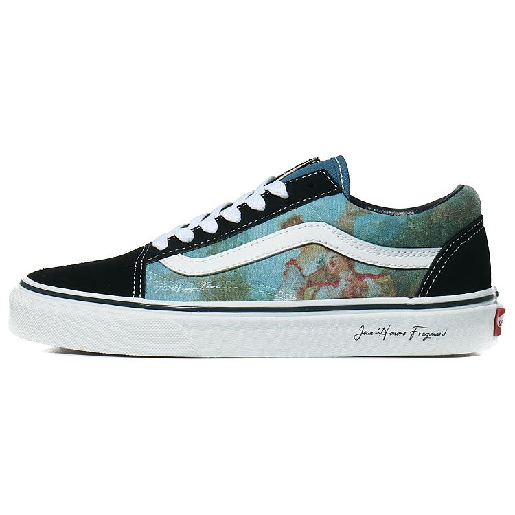 

Vans Old Skool Navy Low top Skateboard Shoes Unisex Black White Blue VN000D3HNVY(Team10- -QD) 40
