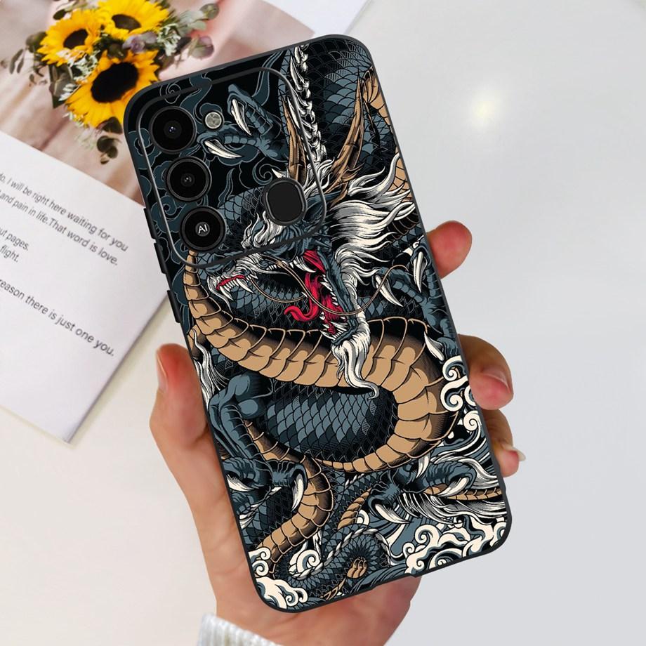 For Tecno Spark 8c spark8 Phone Case Spark GO 2022 Back Cover Matte Soft TPU Silicone Bumper Child Fashion Cartoon Pattern Funda
