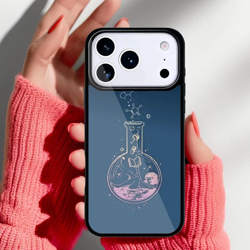 Atom Chemistry Science Phone Case for iPhone 17 16 15 14 13 Pro Max Back Cover for 12 11 Pro Coque