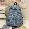 Schoolbag1011 New Street Trend Leopard Print School Bag Autumn and Winter Backpack Female Students Light Leisure Commuter Travel Backpack