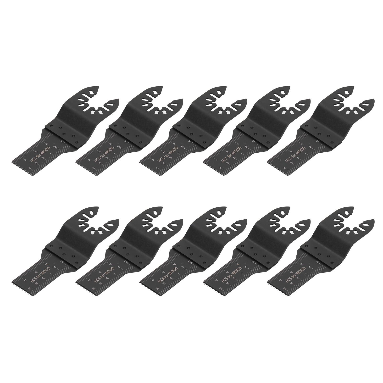 

10 шт. осциллирующее пильное полотно 20 мм, быстросъемный набор инструментов для многофункциональных инструментов по дереву и пластику