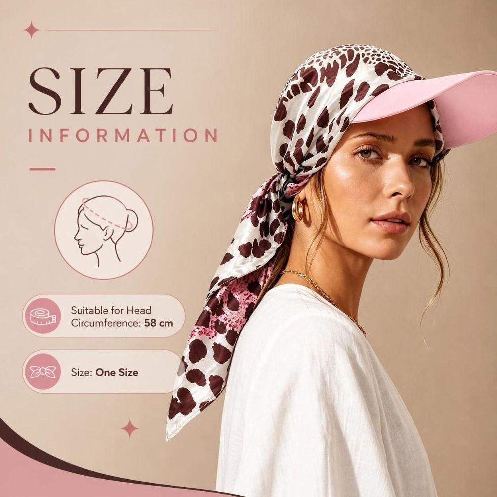Breathable Bandana Cap Sun Visor Brim Headwrap Portable Sun Visor Scarf  Outdoor