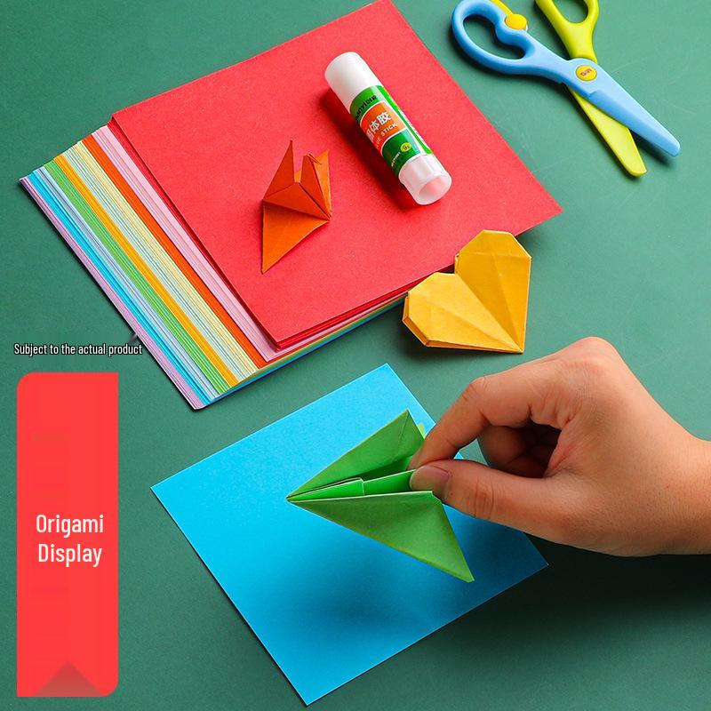 Handmade Origami Colored Paper for Kids - DIY Craft & Cutting Material