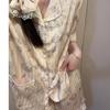 KT Cat Summer Ice Silk Pajama Set: Short Sleeve, Shorts & Long Pants with Lace Trim