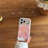 Korean Style Star Powder Lily Flower Phone Case for iPhone 17 Pro Max - Heart Design, Anti-drop, Suitable for iPhone 14, 15, and Apple 16.