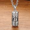 Six Character True Word Pendant National Style Can Open The Gawu Box Necklace for Men and Women Jewelry Rotatable