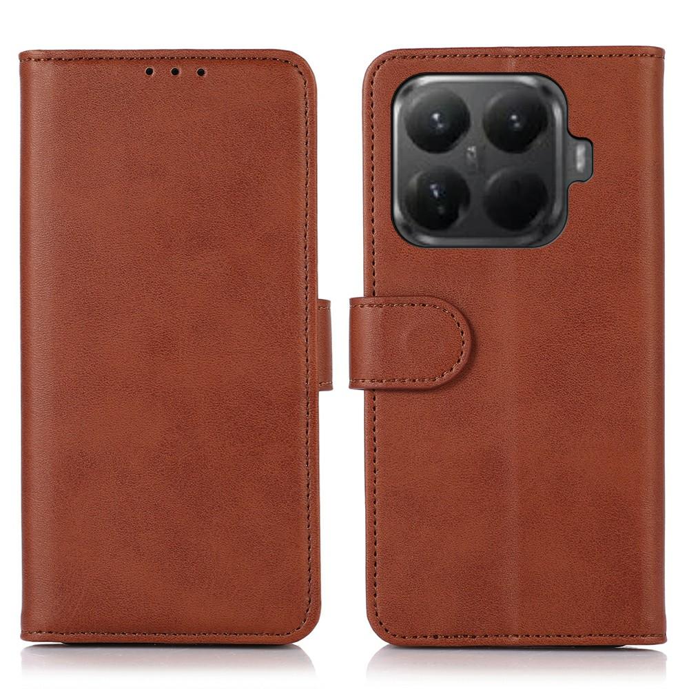 For Xiaomi 15T Pro Case Cowhide Texture Leather Wallet Phone Cover with Stand
