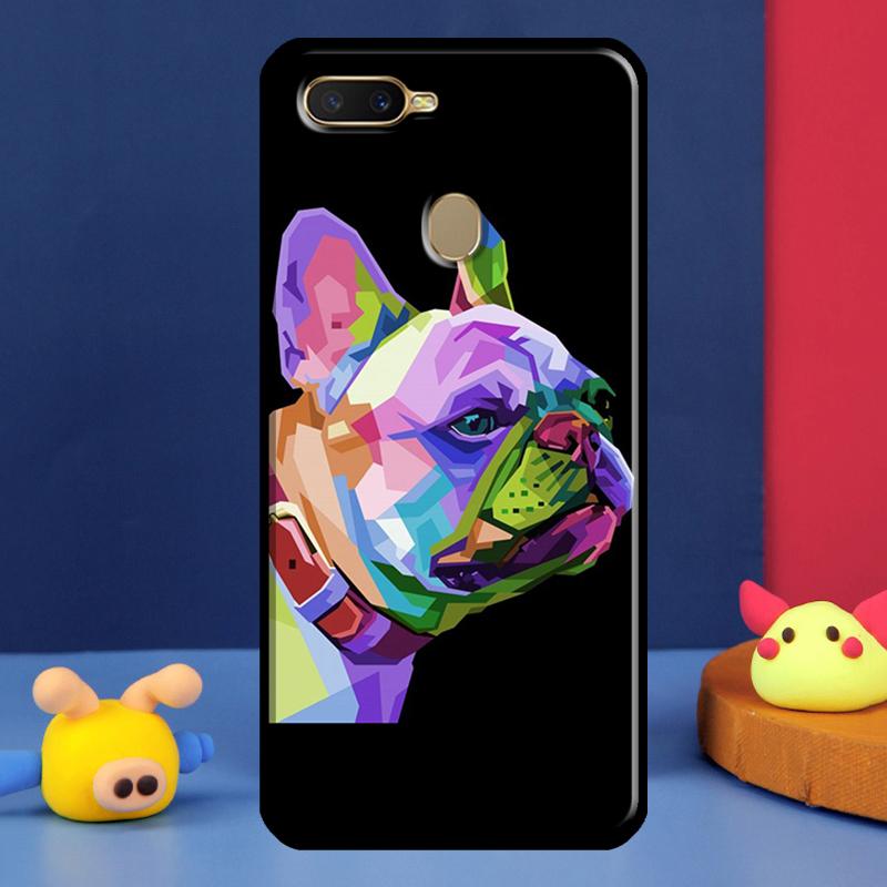Cute French Bulldog For Oppo A54 A57 S A78 A58 A98 A5 A9 A91 A15 A16 A17 A52 A72 A76 A96 A74 A94 A77 Phone Case