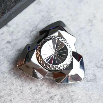 ספינר EDC מנירוסטה מלוטשת - צעצוע סיבוב ידני ממתכת להקלה על חרדה למבוגרים, מתנה לגברים