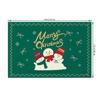 4pc/set 2025 Christmas Placemats Snowman Santa Pinecone Green Theme Holiday for Xmas Decor Linen Washable Christmas Tableware