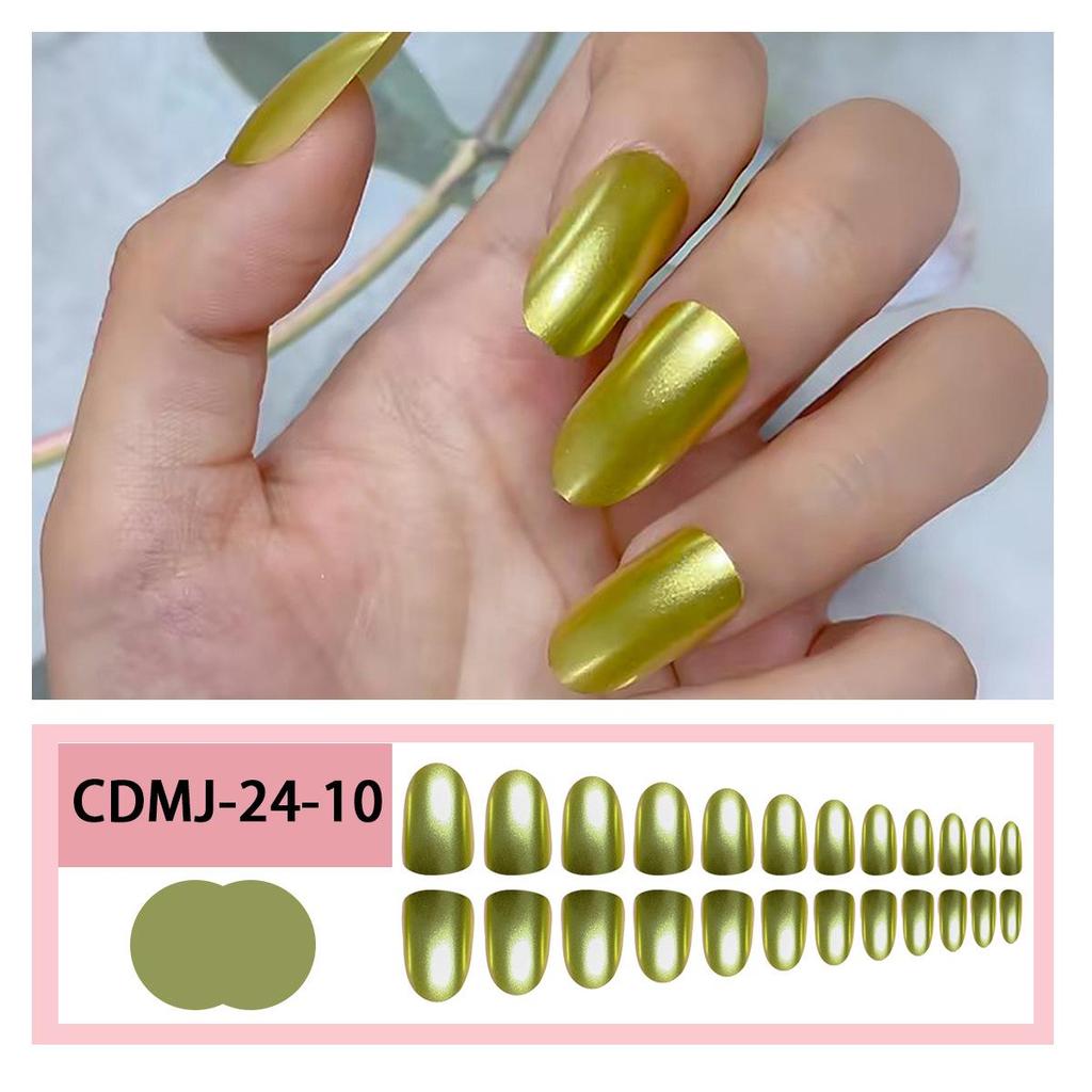 Pegatinas Desmontables para Uñas Estilo Europeo y Americano - Uñas Postizas Simples y Llevables