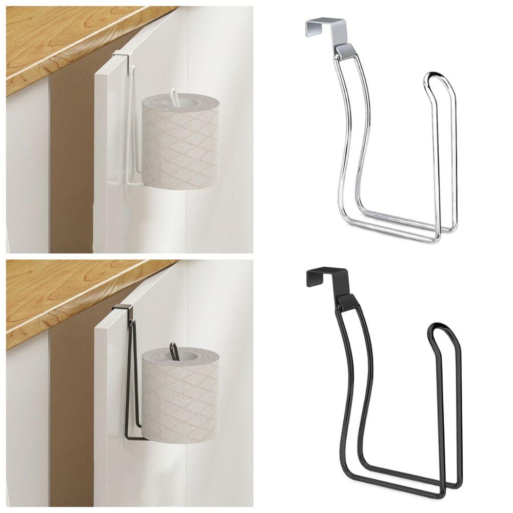 Hanging Roll Paper Hanger Punch-free Tissue Storage Holder Simple Paper Towel Organizer  Kitchen