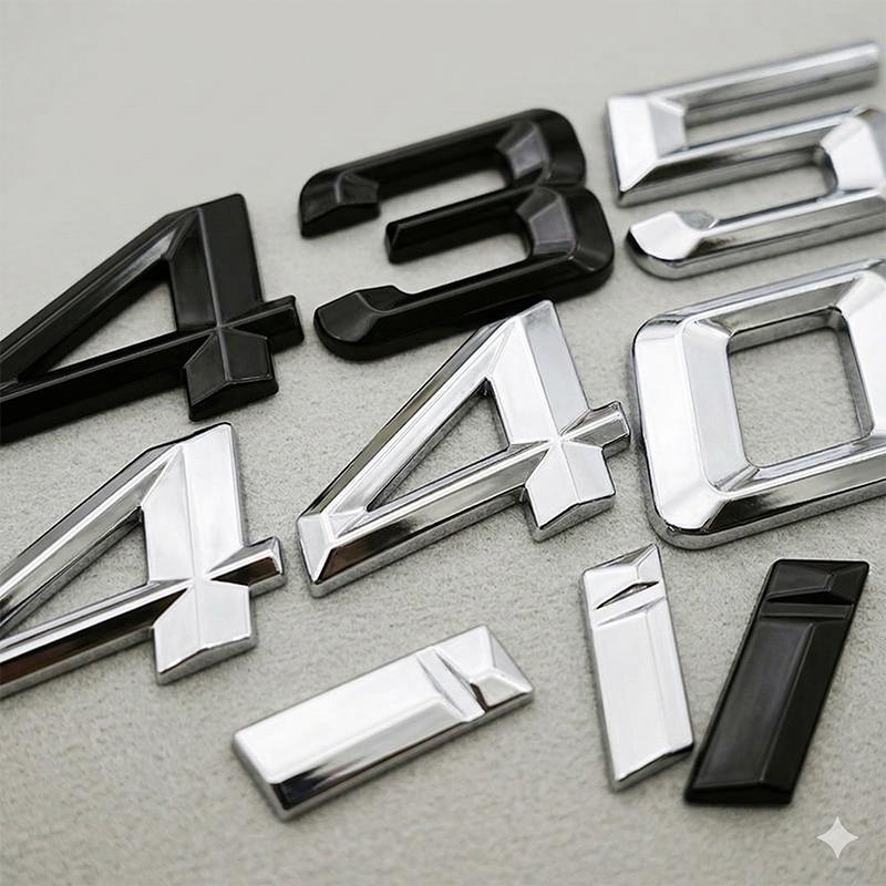 Gloss Black Chrome 435i 440i Rear Trunk Emblem Letter Badge Sticker For BMW 4 Series F32 F33 F36 Car Styling Accessories